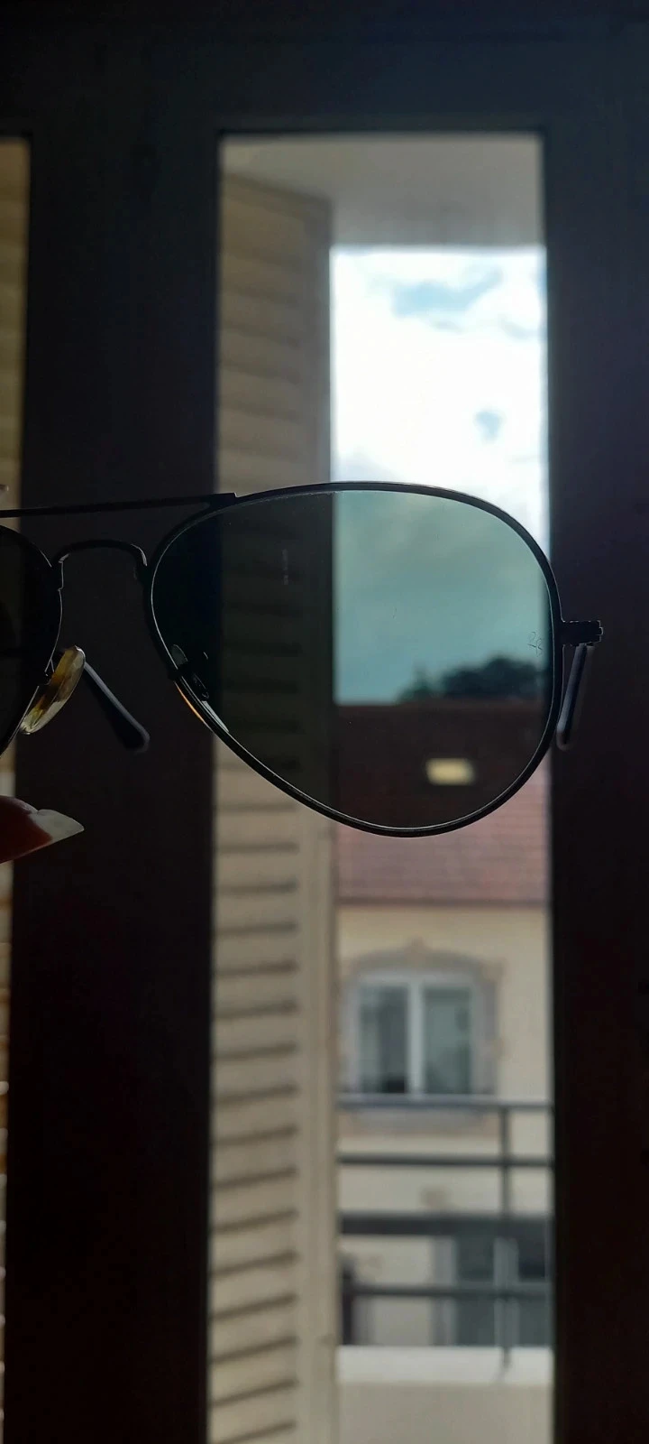 Lunettes de soleil Ray Ban Aviator classic noire unisexe homme femme – photo 5